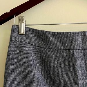 Calvin Klein Denim Pattern Linen Skirt with Zip Back - Retail $59.99 - Sz 8P